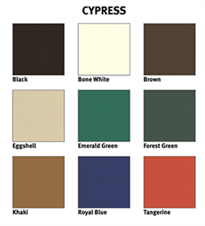 MBI products all-weather acoustic color chart
